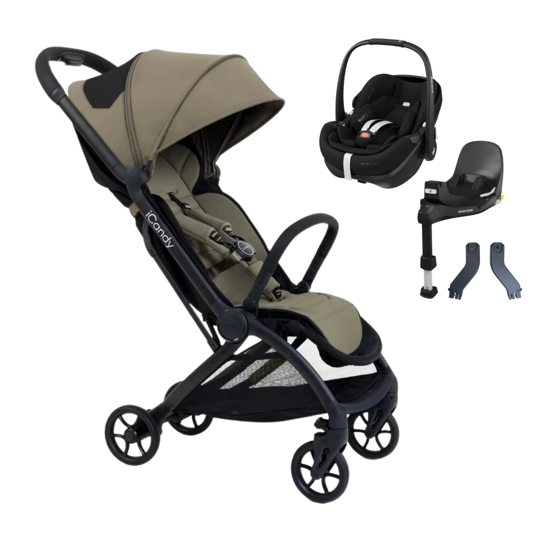 maxi cosi pebble pushchair iCandy Pip Compact Stroller & Max-Cosi Pebble 360 Pro2 Car Seat Travel