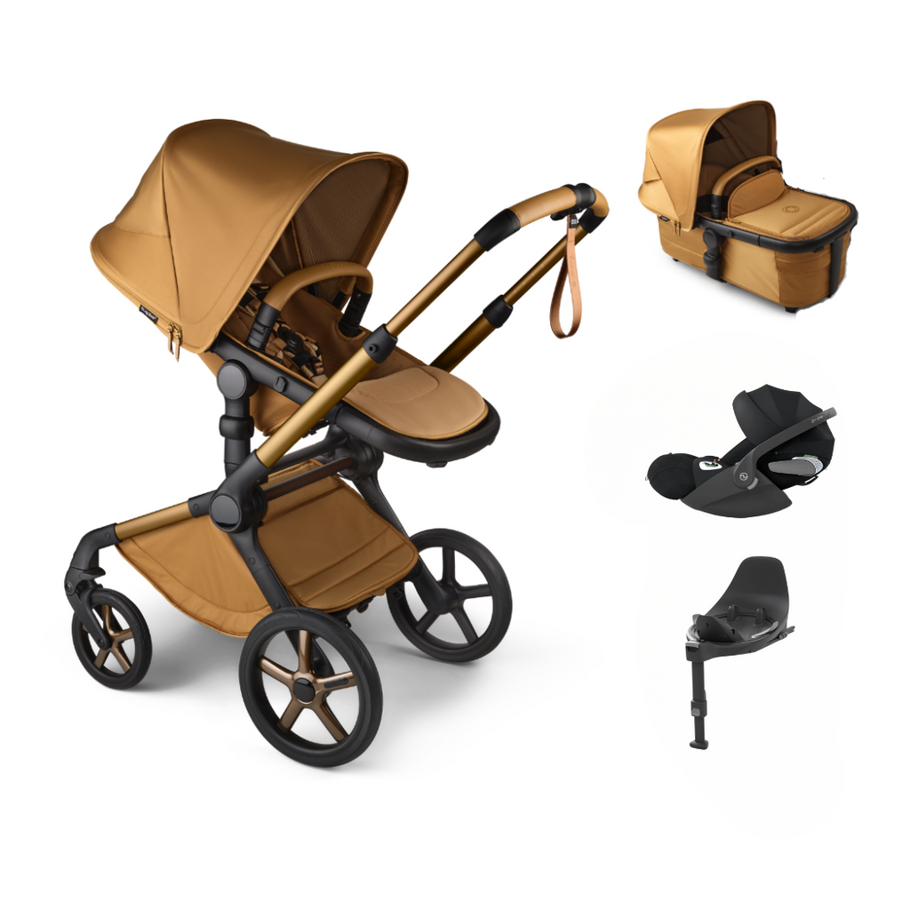 Bugaboo Fox 5 Complete Noir Limited Edition & Cloud T Bundle | Amber Glow