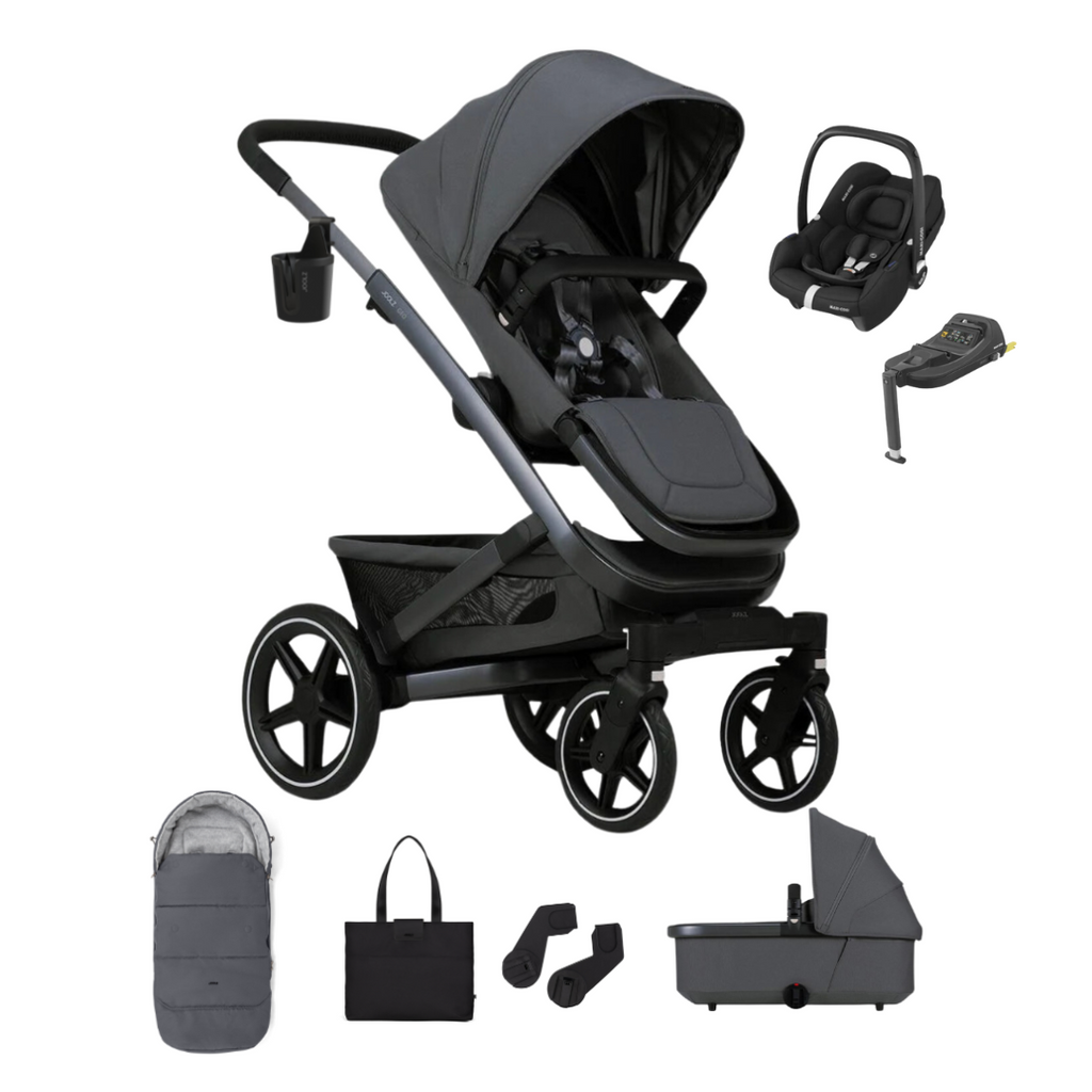 Joolz Geo3 Pushchair & Maxi-Cosi Cabriofix Bundle - Pure Grey