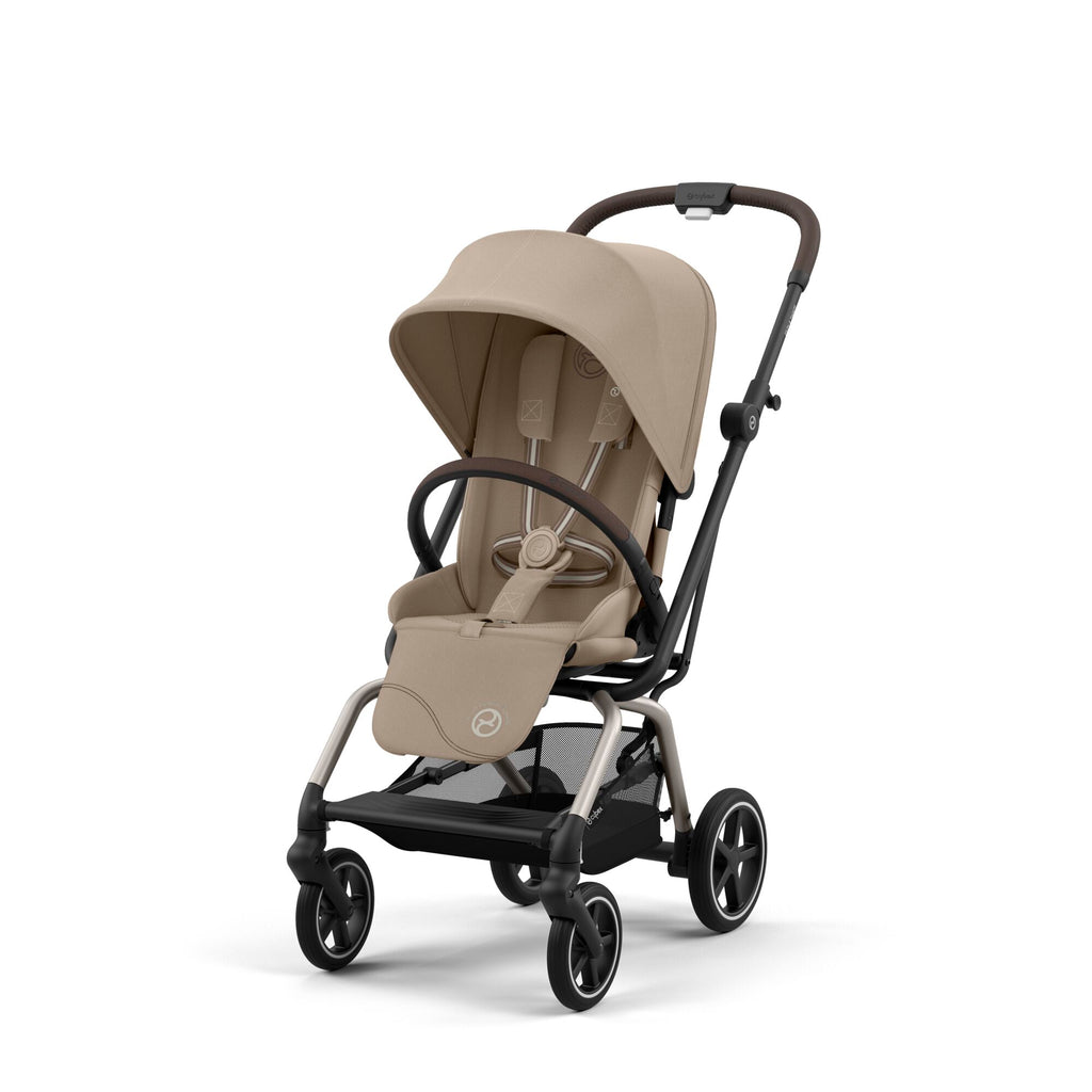 Cybex Eezy S Twist+ 2  Stroller | Almond Beige on Taupe