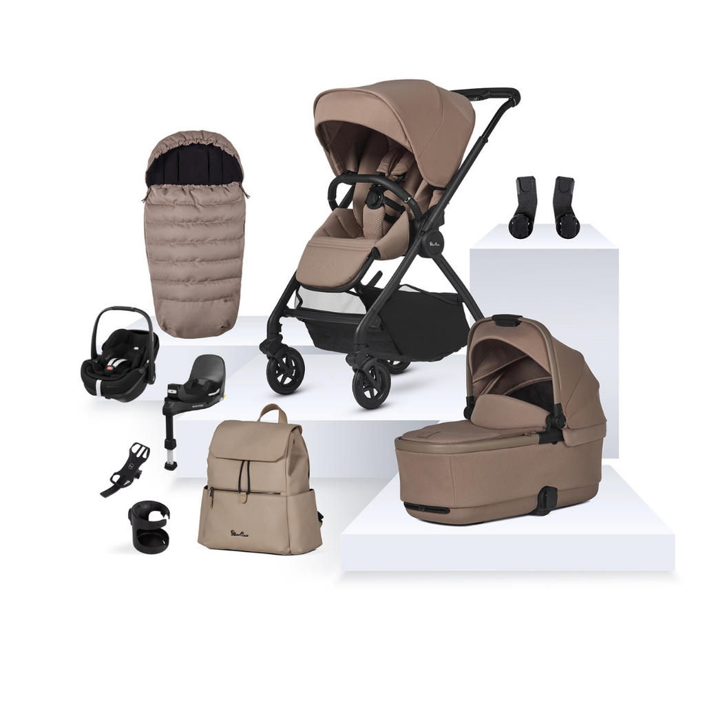 Silver Cross Dune 2 Pushchair & Pebble 360 Pro2 Travel System | Mocha