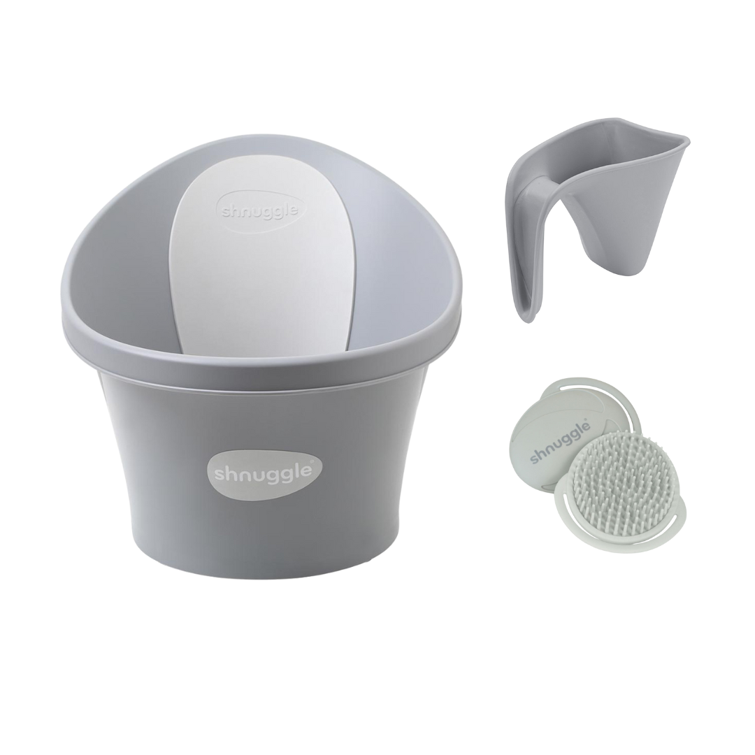 Shnuggle Bath Bundle Pebble Grey