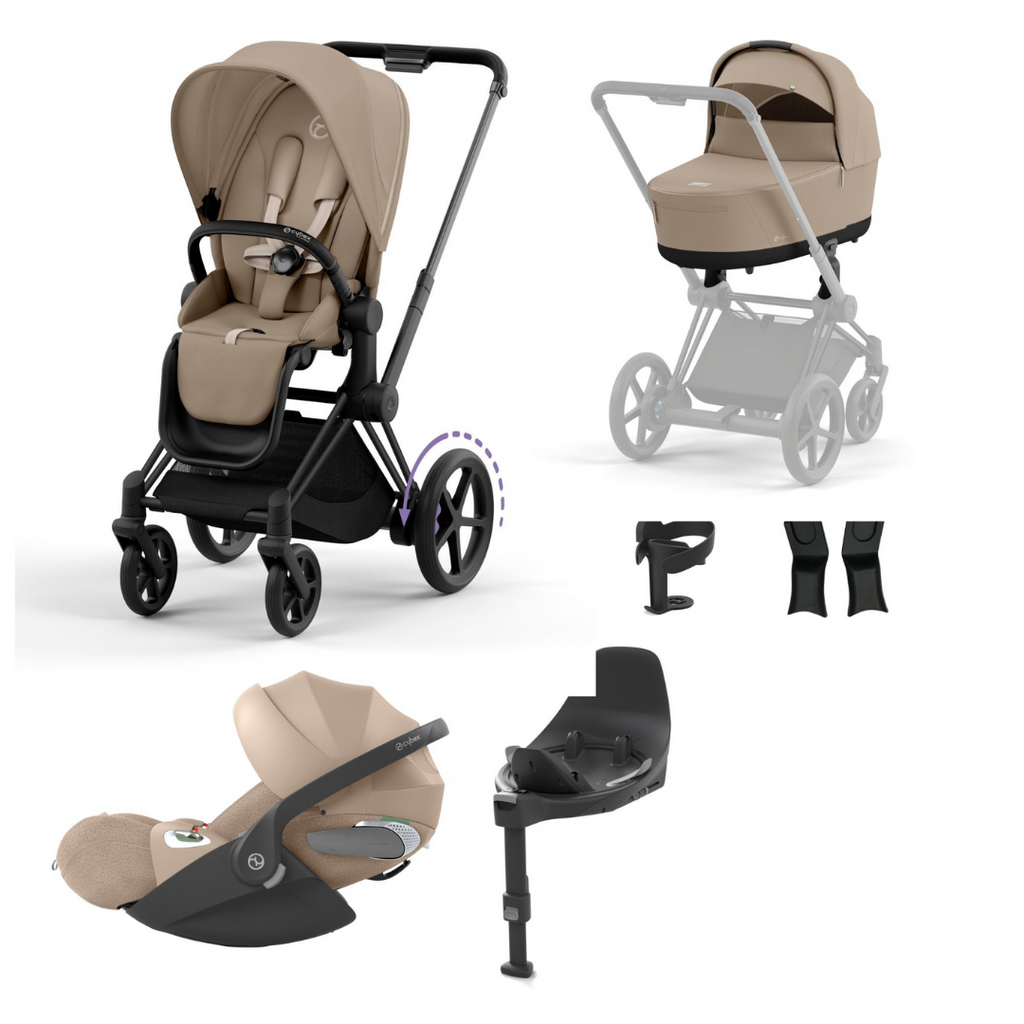 Cybex e-Priam Travel System - Cozy Beige (2023)