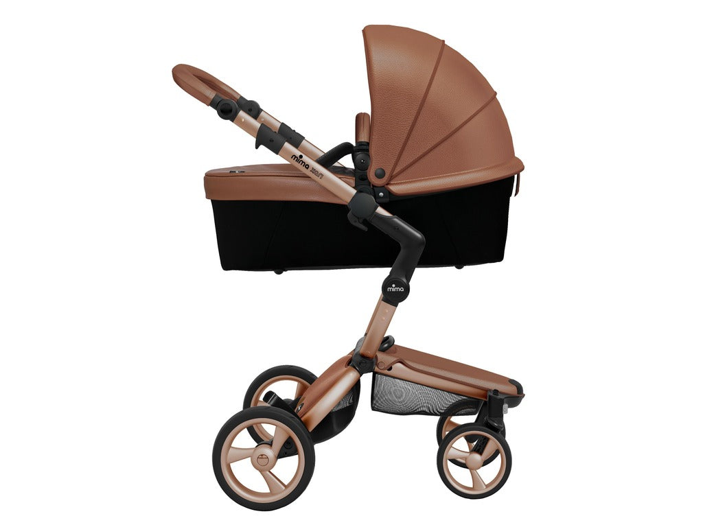 Mima Pushchair Bundle | Camel on Rose Gold Chassis