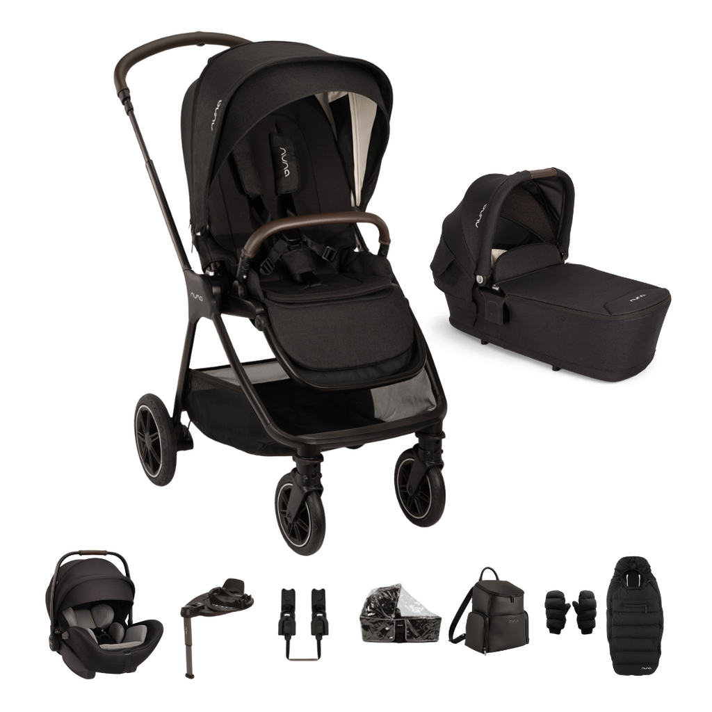 Nuna Nuna TRIV Next + ARRA Flex Winter Travel System | Caviar