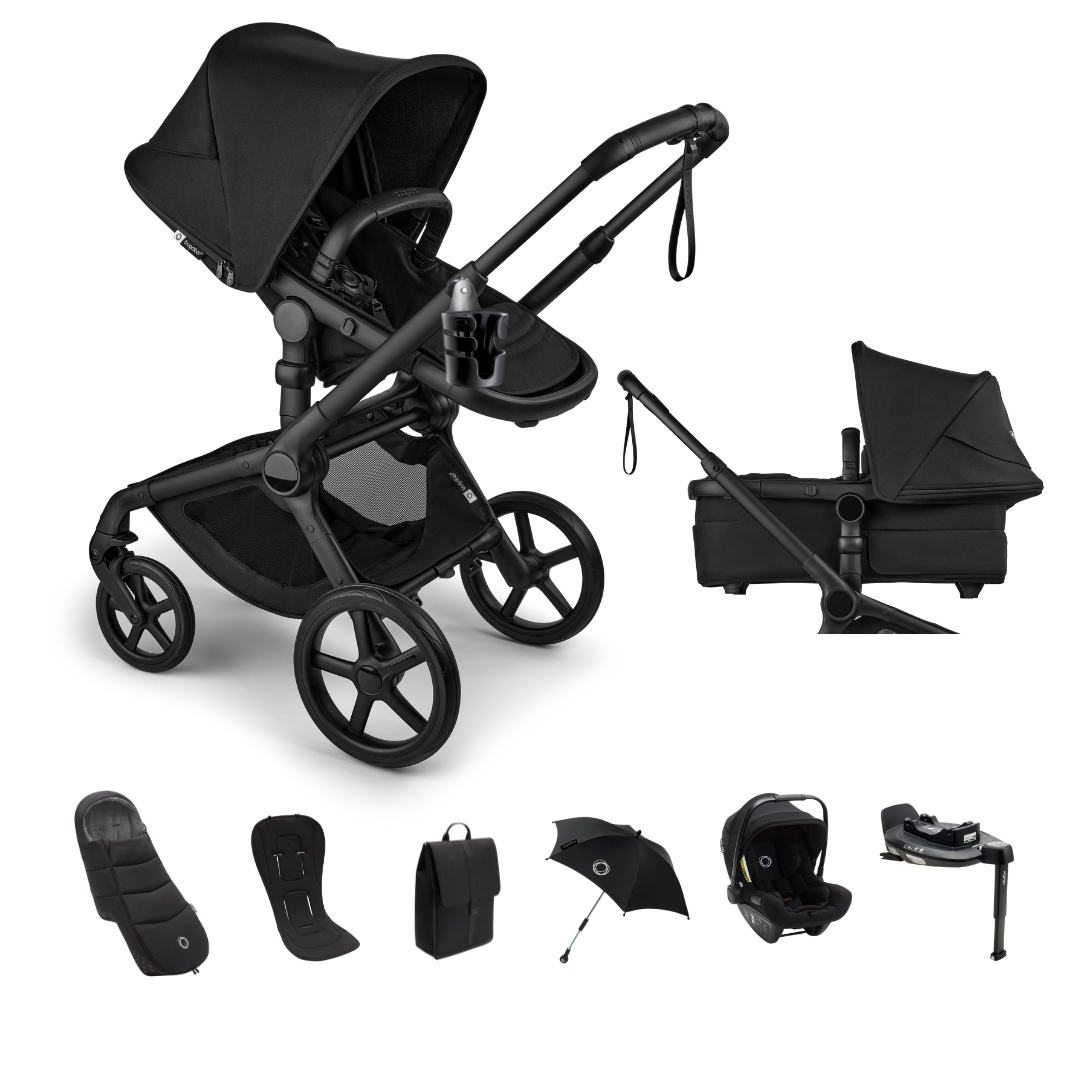 bugaboo fox seat frame black Bugaboo Fox 5 RENEW Pushchair Turtle Air Bundle