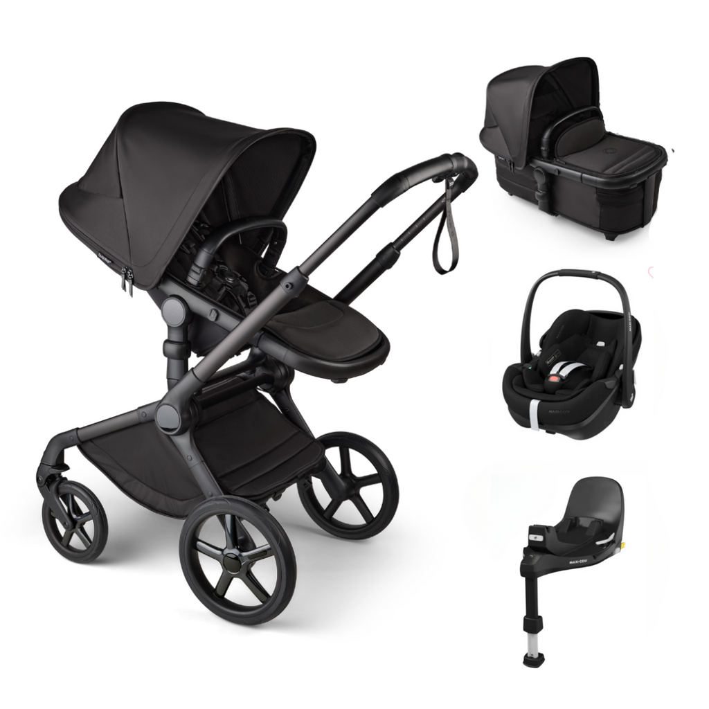 Bugaboo Fox 5 Complete Noir Limited Edition & Pebble Pro2 Bundle | Black Moonlight