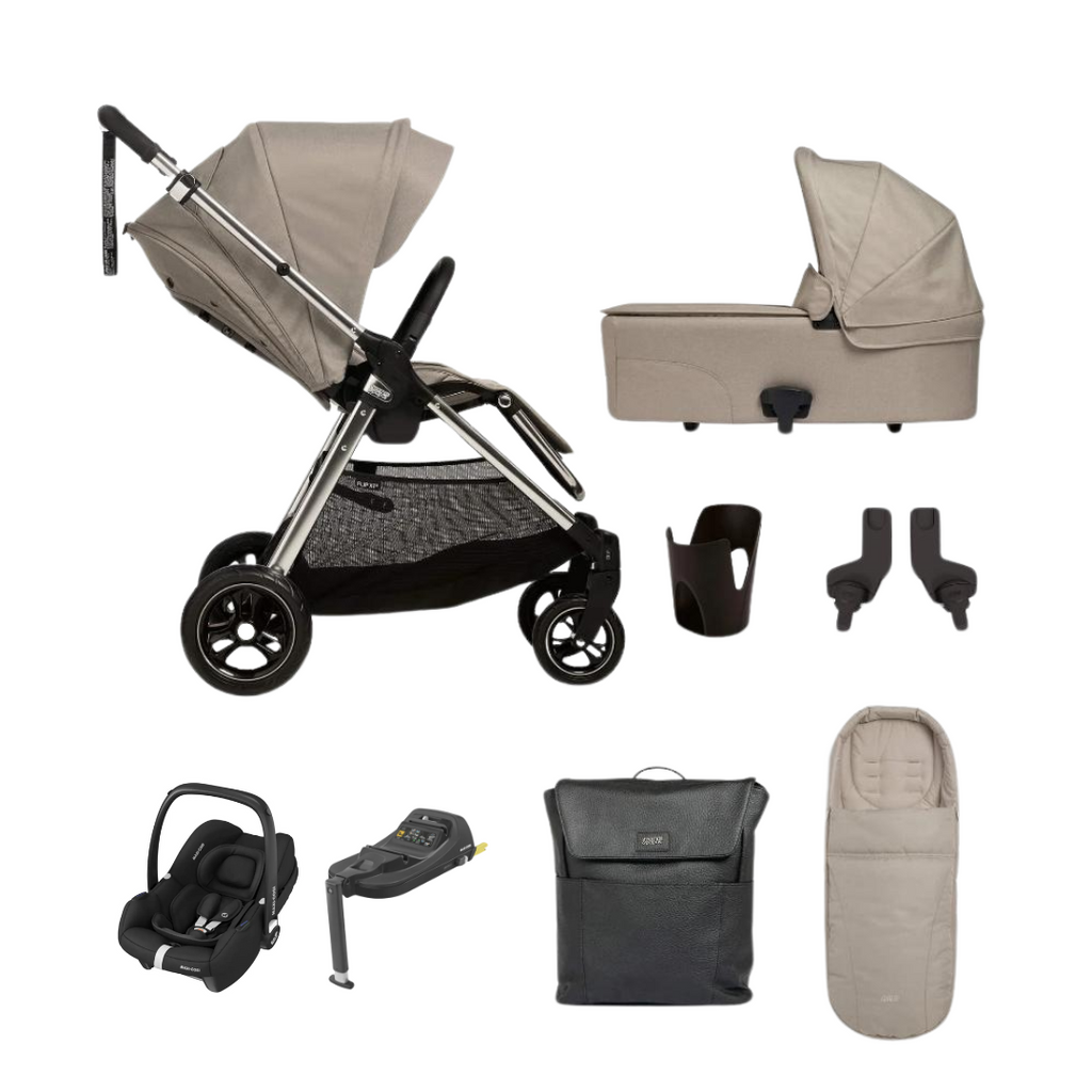 Mamas & Papas Flip XT3 Maxi-Cosi Cabriofix Bundle | Fawn