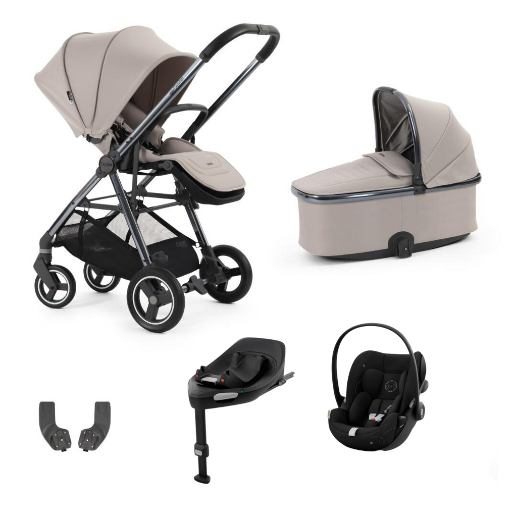 Oyster Gravity+ Stroller 5 Piece Cloud G Bundle | Stone