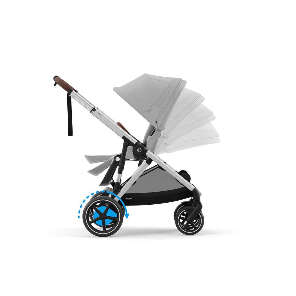 Cybex e-Gazelle S Pushchair 2024 Aton B Bundle - Stone Grey/Lava Grey