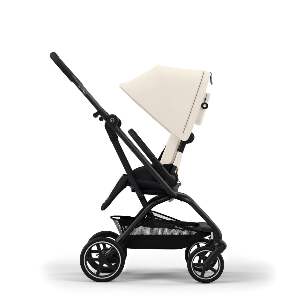 Cybex Eezy Twist+ 2 Stroller | Canvas White on Black