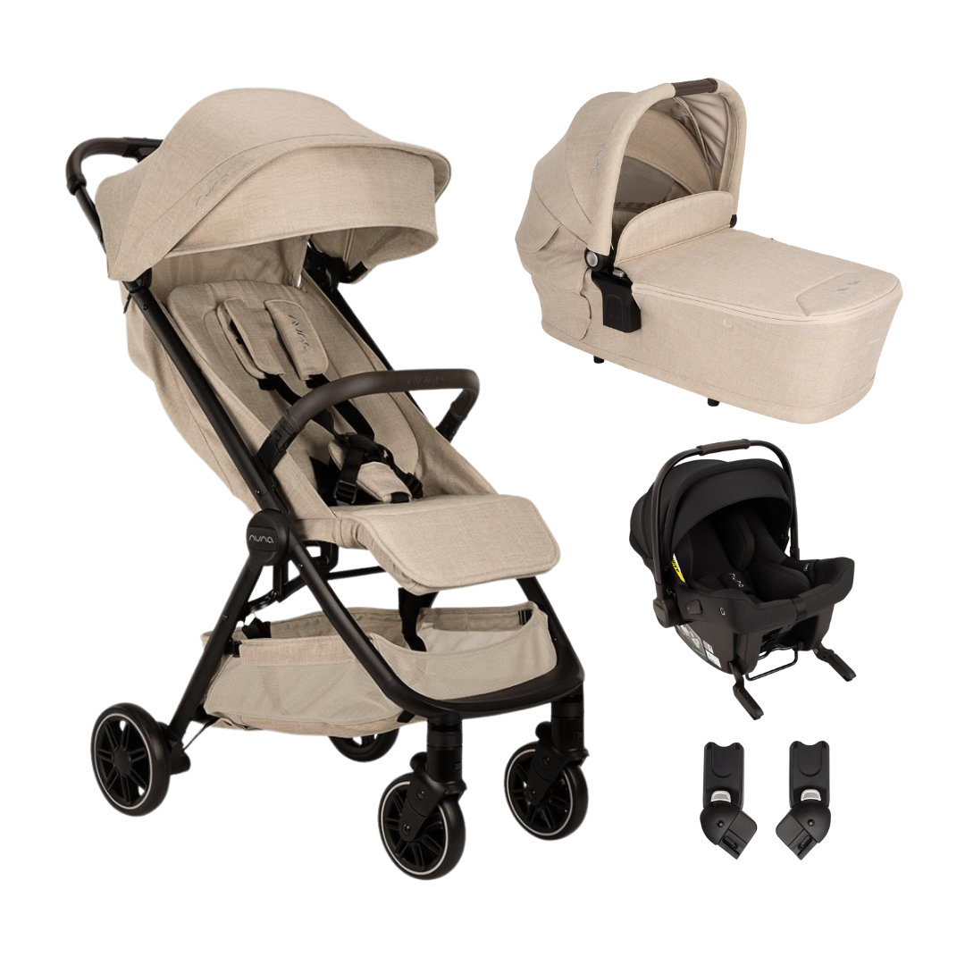 beige nuna stroller Nuna TRVL Stroller, Carrycot & Pipa URBN Travel System
