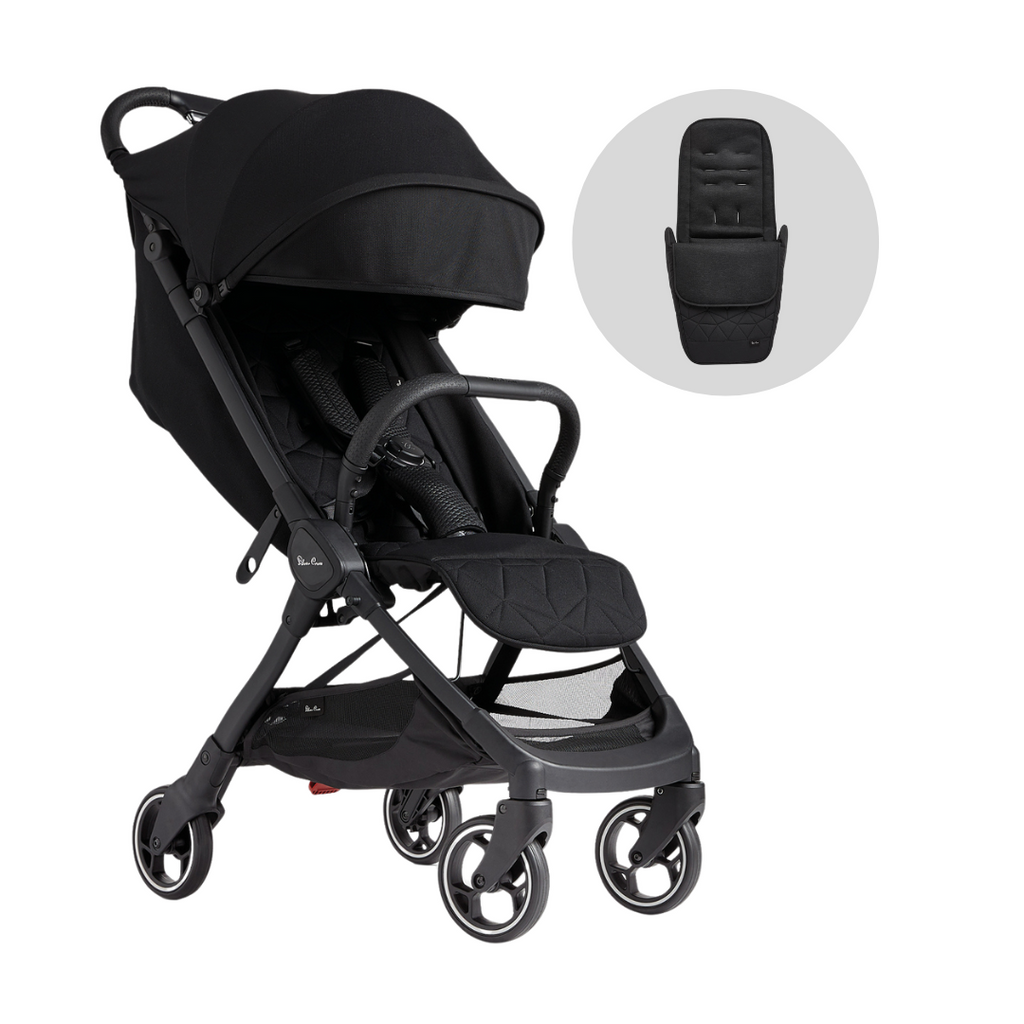 Silver Cross Clic Compact Stroller - Space (Free Footmuff)