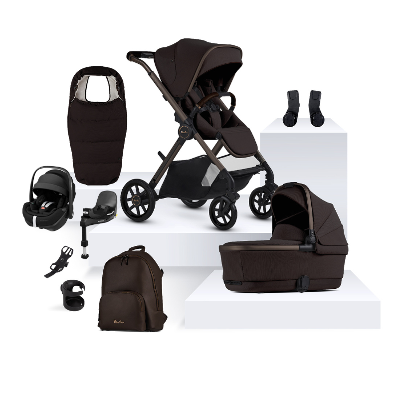 Silver Cross Special Edition Reef 2 Pushchair & Maxi-Cosi Pebble 360 Pro Bundle | Ganache