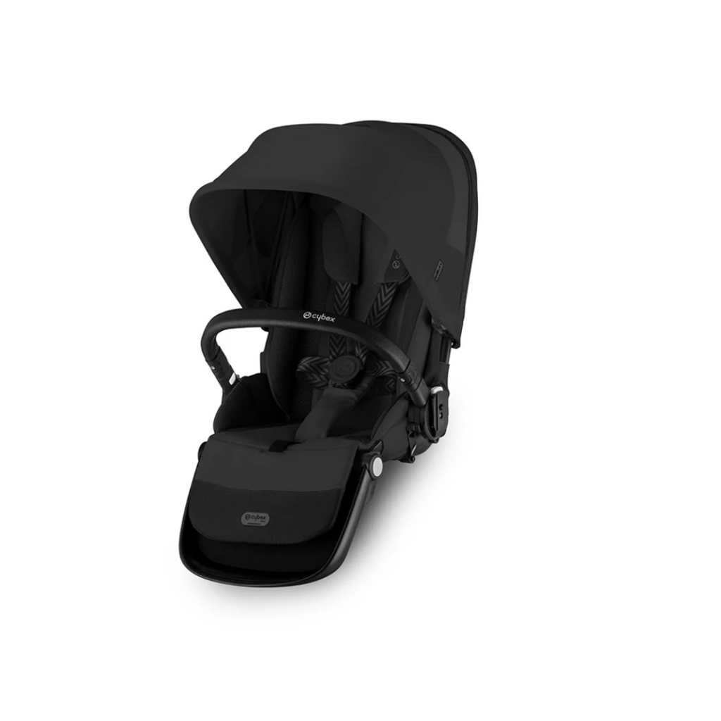 Cybex e-Gazelle S Double Pushchair - Moon Black | Black