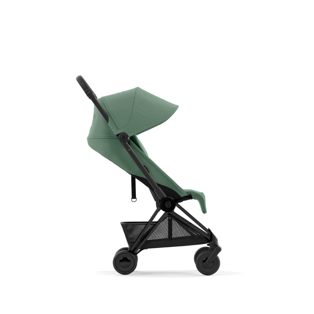 Cybex Coya Compact Stroller 2023 - Matt Black, Leaf Green