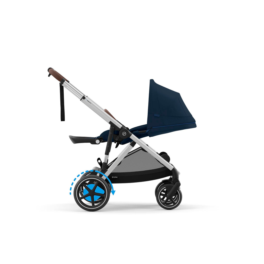 Cybex e-Gazelle S Pushchair 2024  - Silver | Ocean Blue