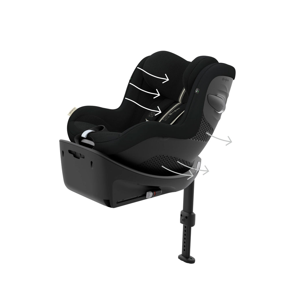 Cybex Sirona G i-Size Plus Car Seat - Moon Black