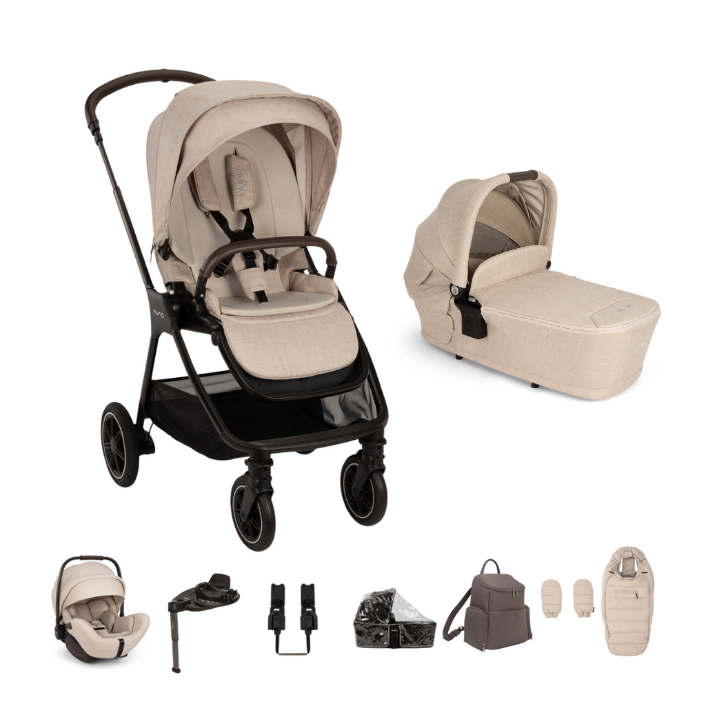 Nuna Nuna TRIV Next + ARRA Flex Winter Travel System | Biscotti