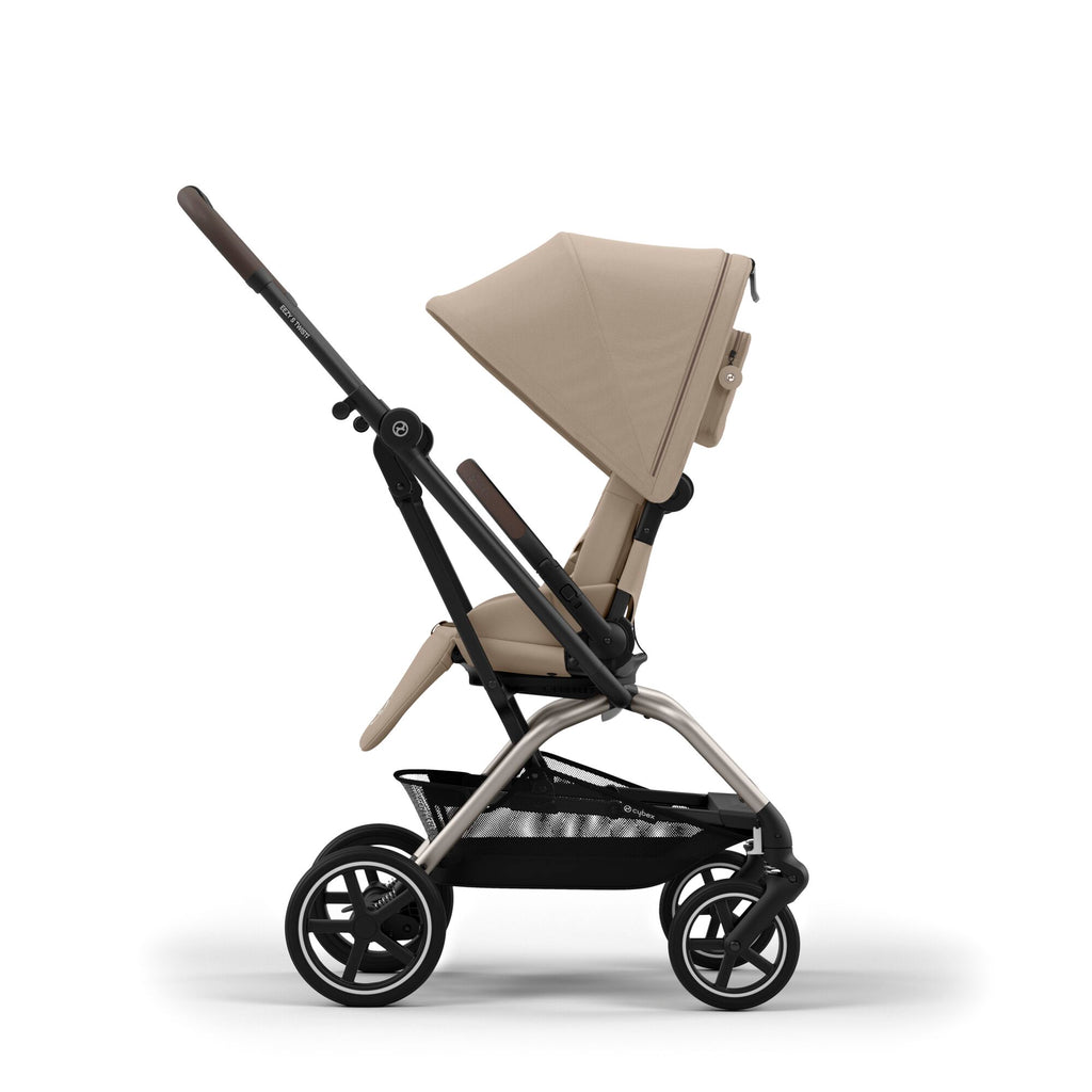 Cybex Eezy S Twist+ 2  Stroller | Almond Beige on Taupe