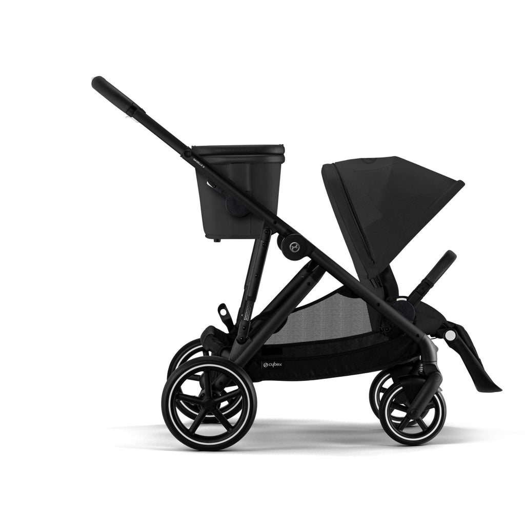 Cybex Gazelle S Double Pushchair (2023) - Moon Black | Black