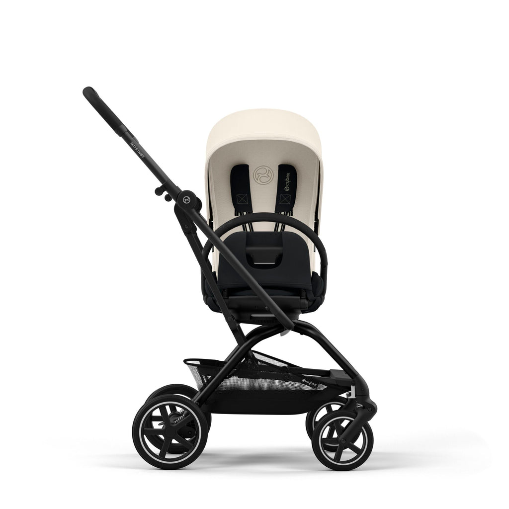 Cybex Eezy Twist+ 2 Stroller | Canvas White on Black