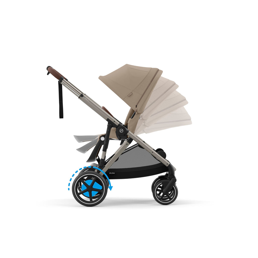 Cybex e-Gazelle S Pushchair 2024 Essential Bundle - Taupe | Almond Beige