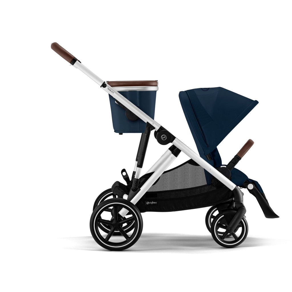 Cybex e-Gazelle S Double Pushchair - Ocean Blue | Silver