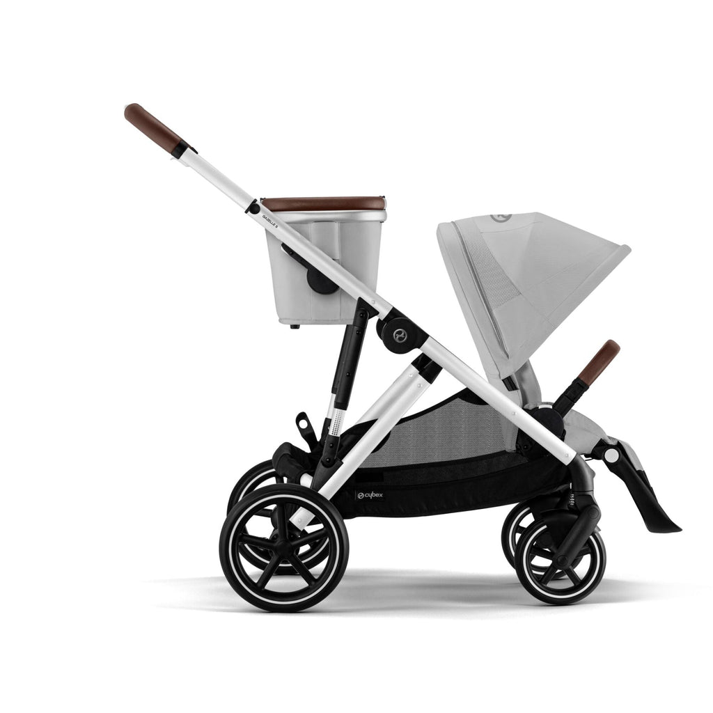 Cybex e-Gazelle S Double Pushchair  - Stone Grey | Lava Grey