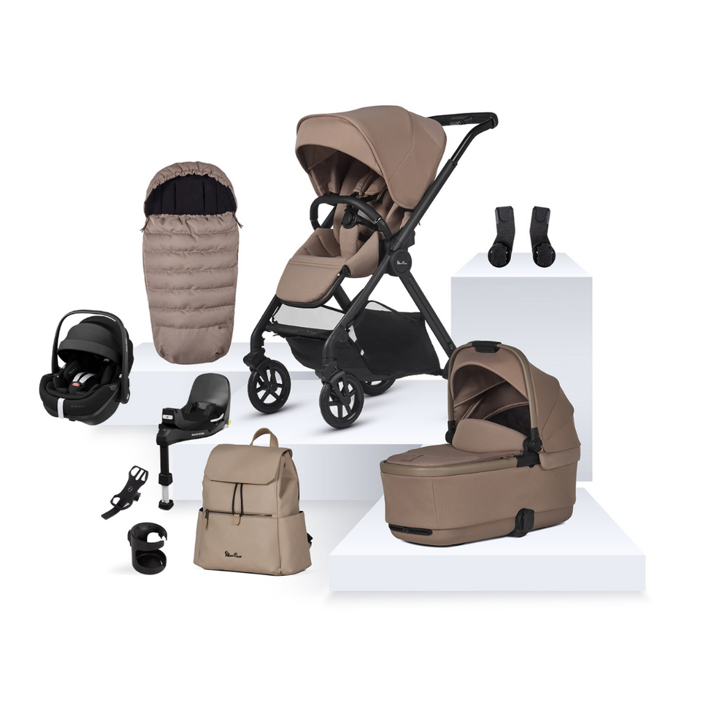 Silver Cross Reef 2 Pushchair Ultimate Maxi-Cosi Pebble 360 Pro Bundle | Mocha