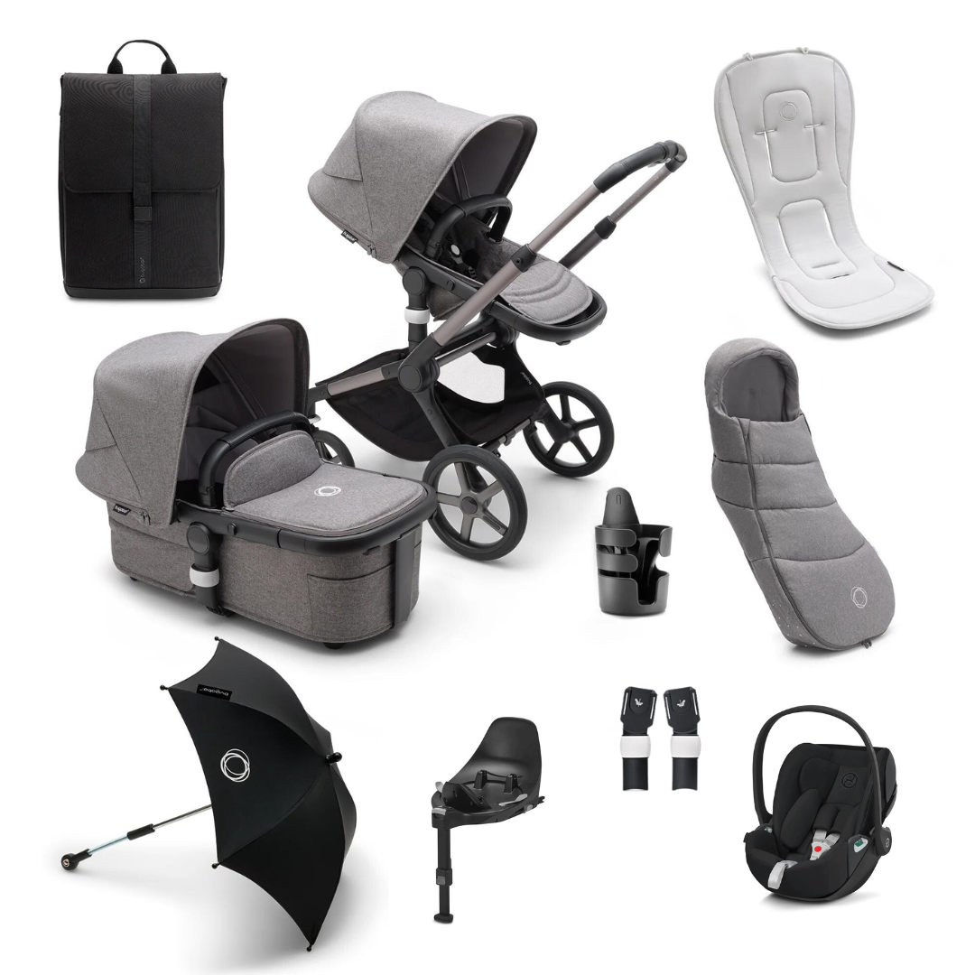 Bugaboo Fox 5 Ultimate Cybex Cloud T Bundle Grey Melange