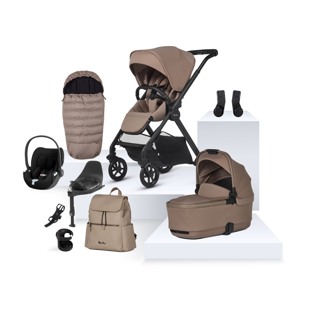 Silver Cross Reef 2 Pushchair Ultimate Cybex Cloud T Bundle | Mocha