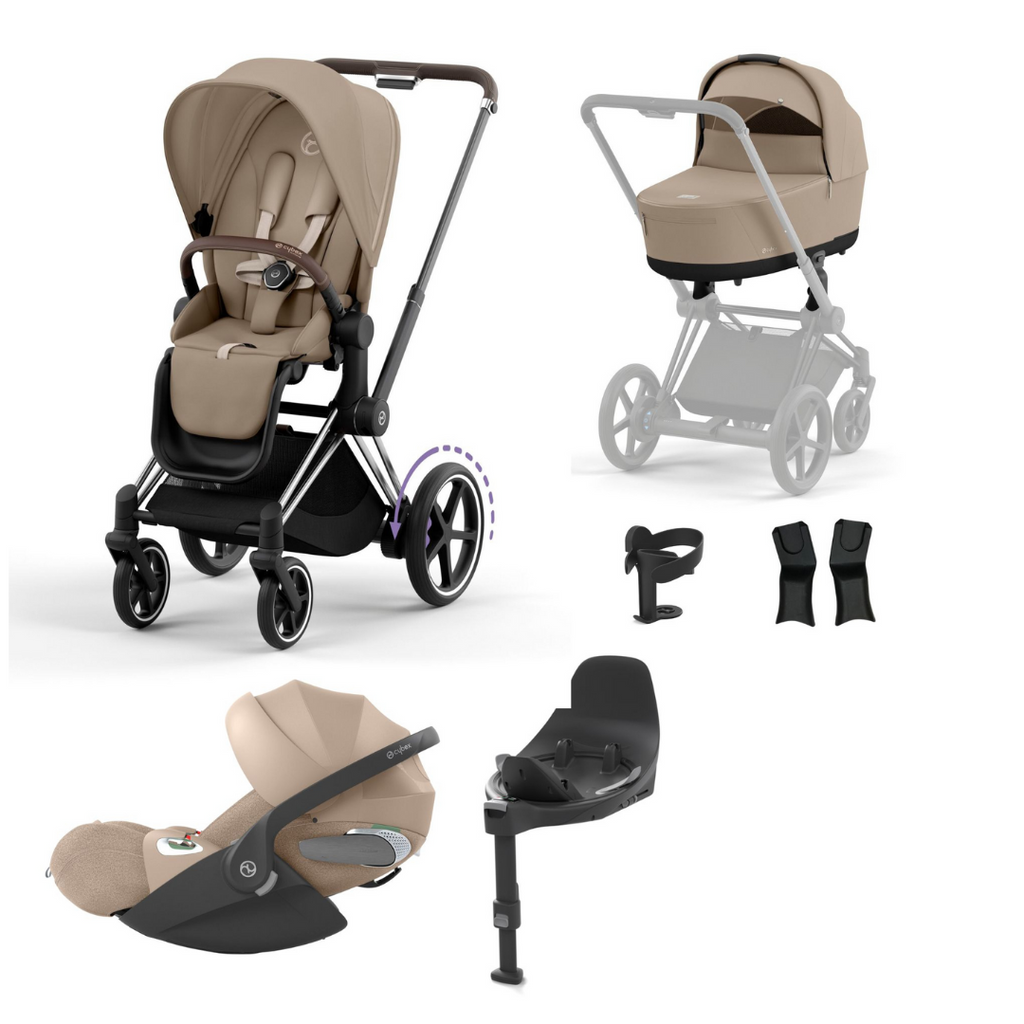 Cybex e-Priam Travel System - Cozy Beige (2023)