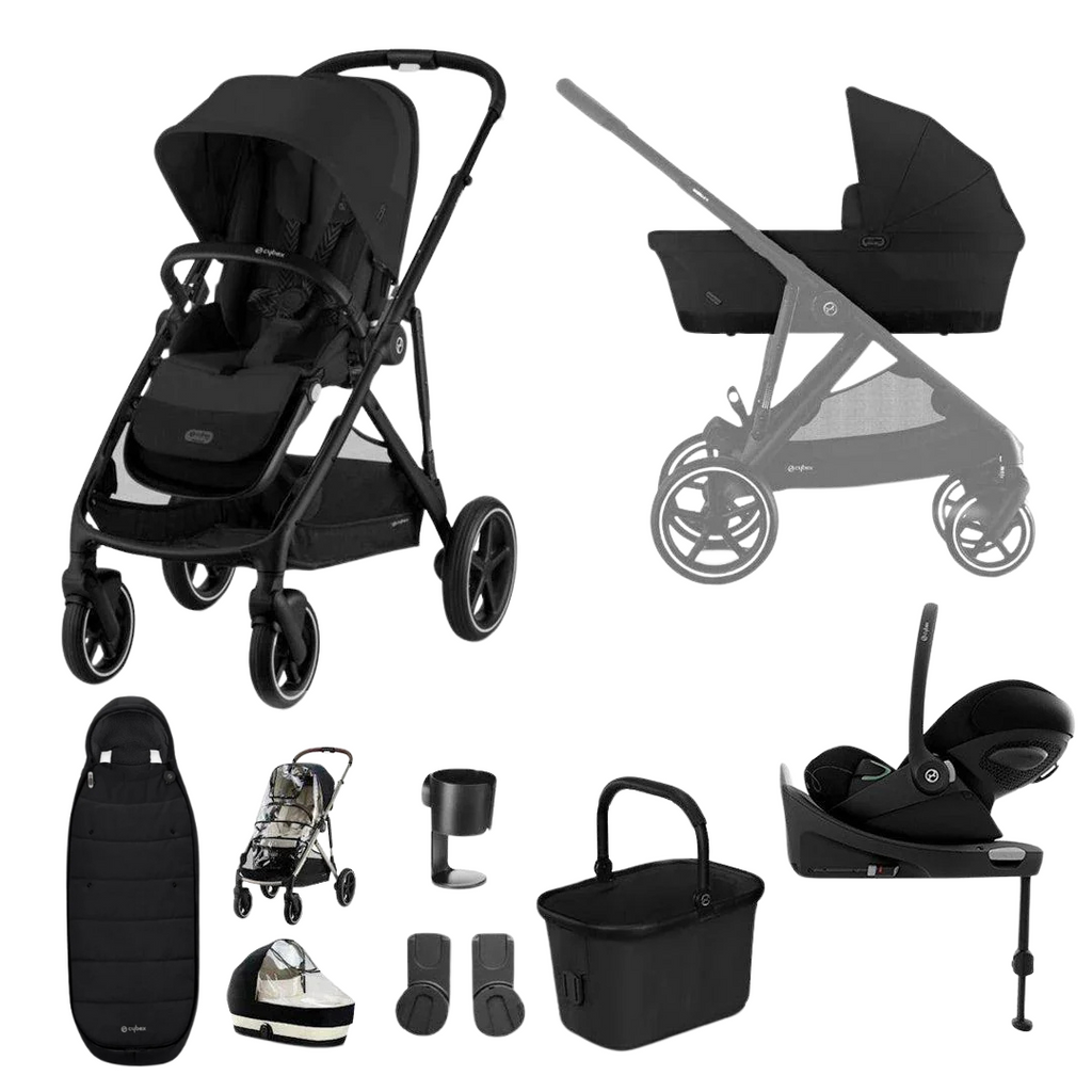 Cybex Gazelle S Pushchair Luxury Cloud G Bundle  - Moon Black