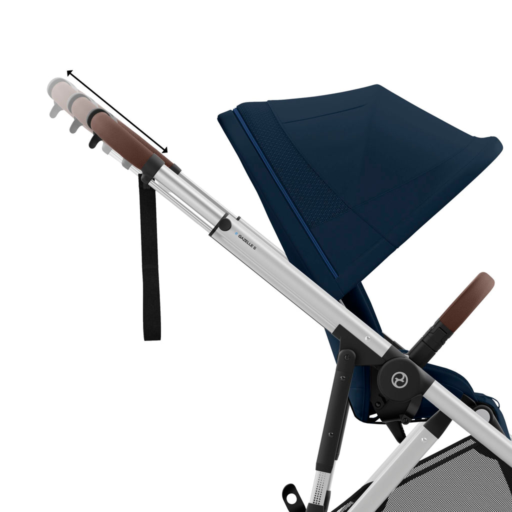 Cybex e-Gazelle S Pushchair 2024 Aton B Bundle - Silver | Ocean Blue