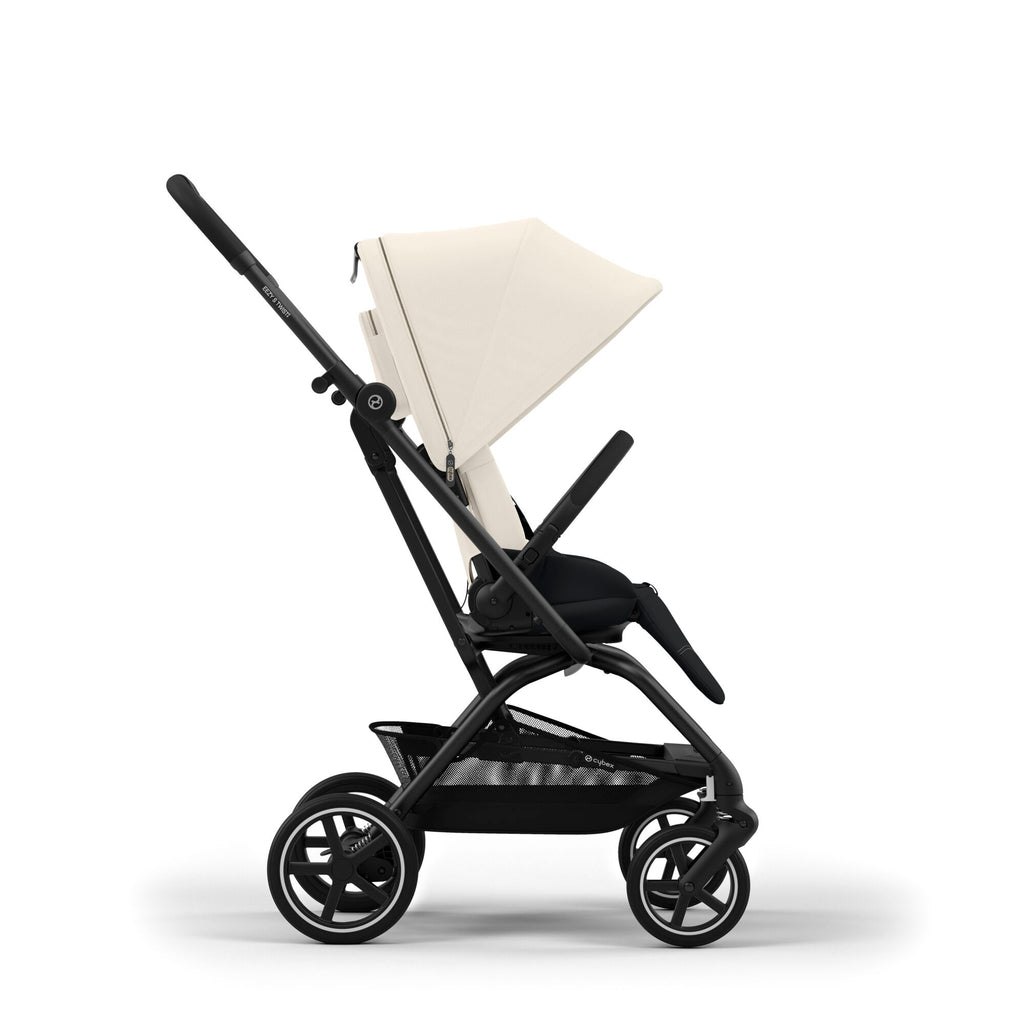 Cybex Eezy Twist+ 2 Stroller | Canvas White on Black