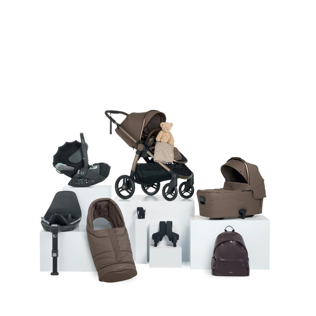 Mamas & Papas Ocarro² & Cybex Cloud T Travel System (with bear & Blanket) | Crema