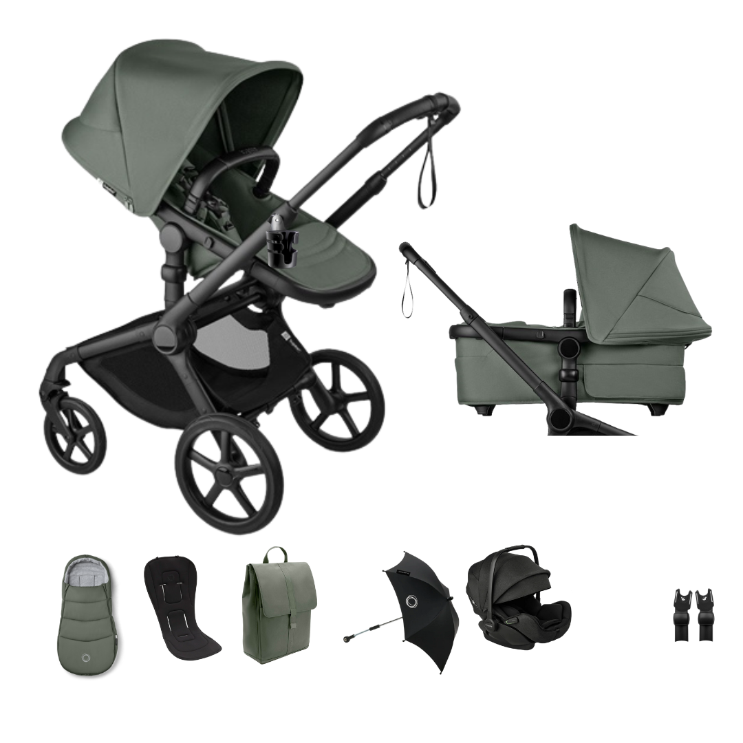bugaboo fox black frame Bugaboo Fox 5 RENEW Pushchair & Otter Bundle