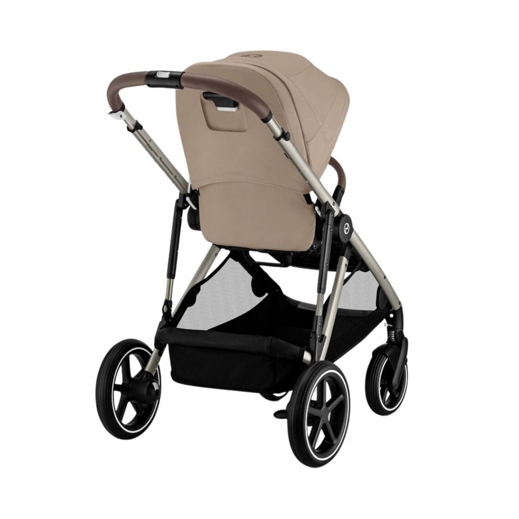 Cybex e-Gazelle S Double Pushchair - Almond Beige | Taupe