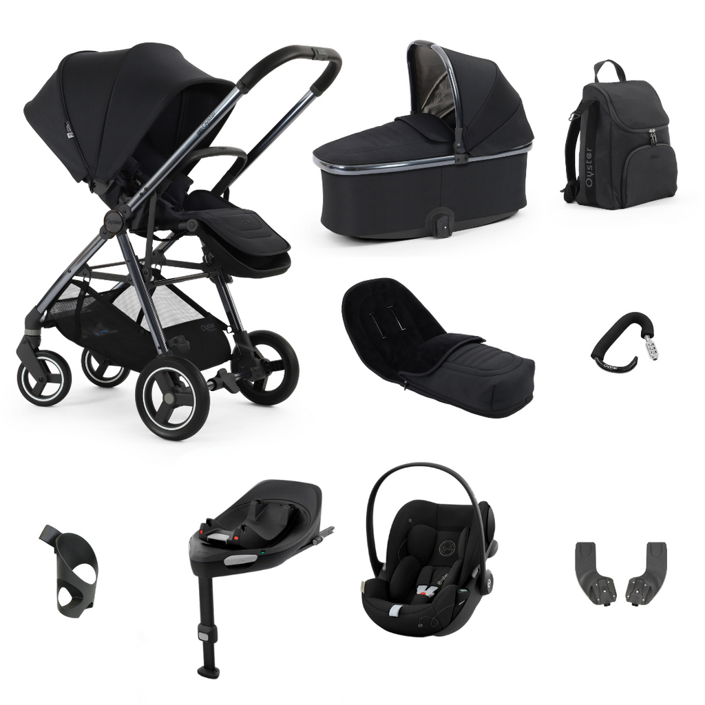 Oyster Gravity+ Stroller 5 Piece Cloud G Bundle | Carbonite