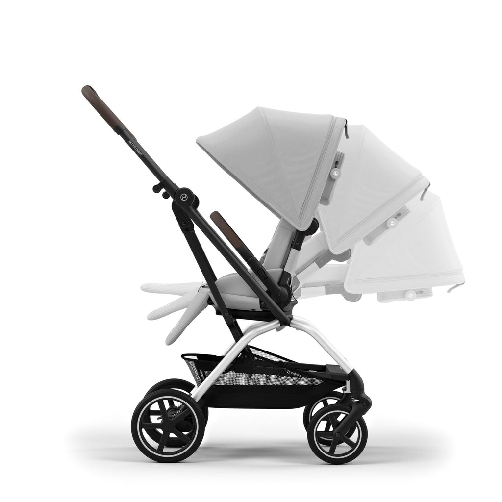 Cybex Eezy S Twist+ 2 Stroller | Fog Grey on Silver