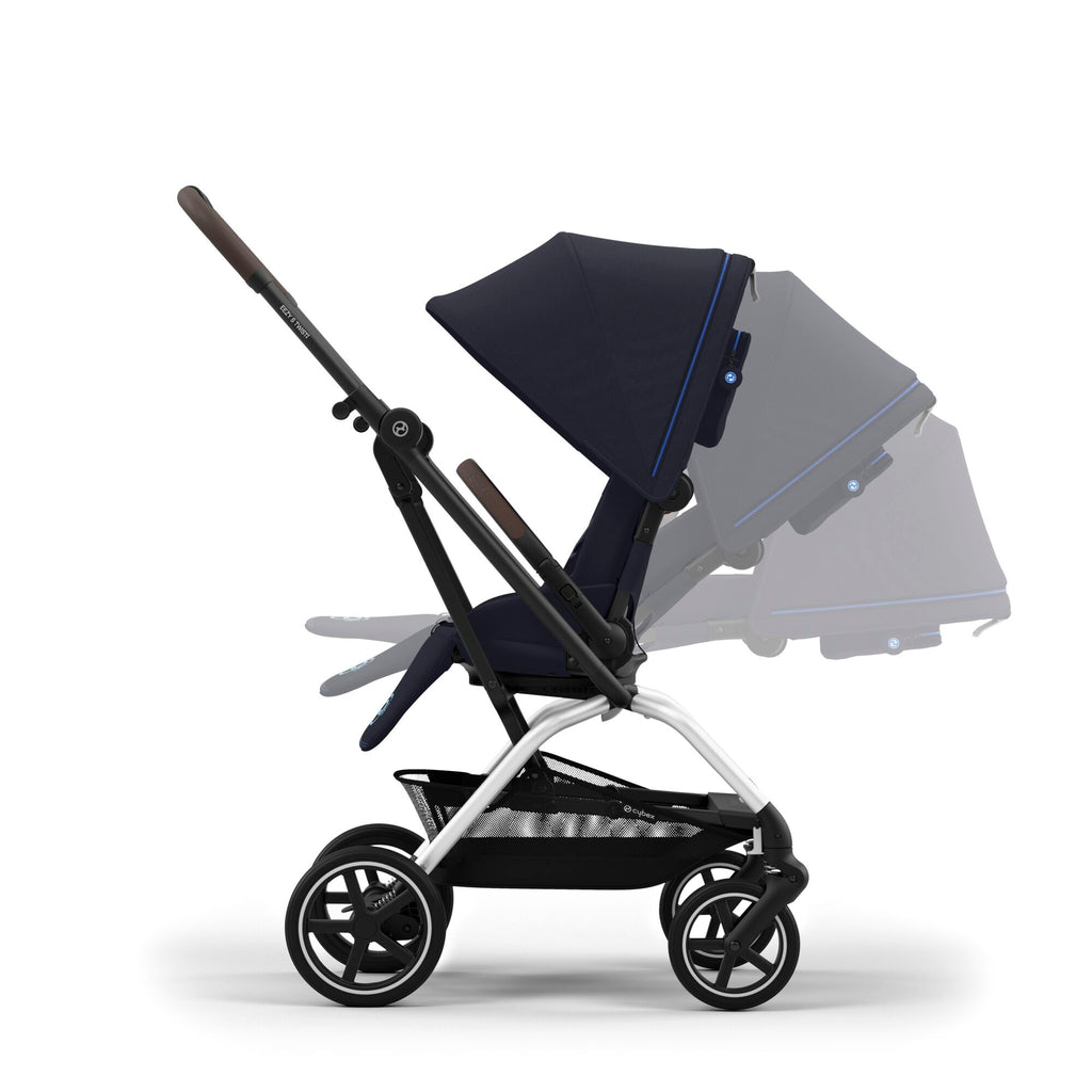 Cybex Eezy S Twist+ 2  Stroller | Dark Blue on Silver