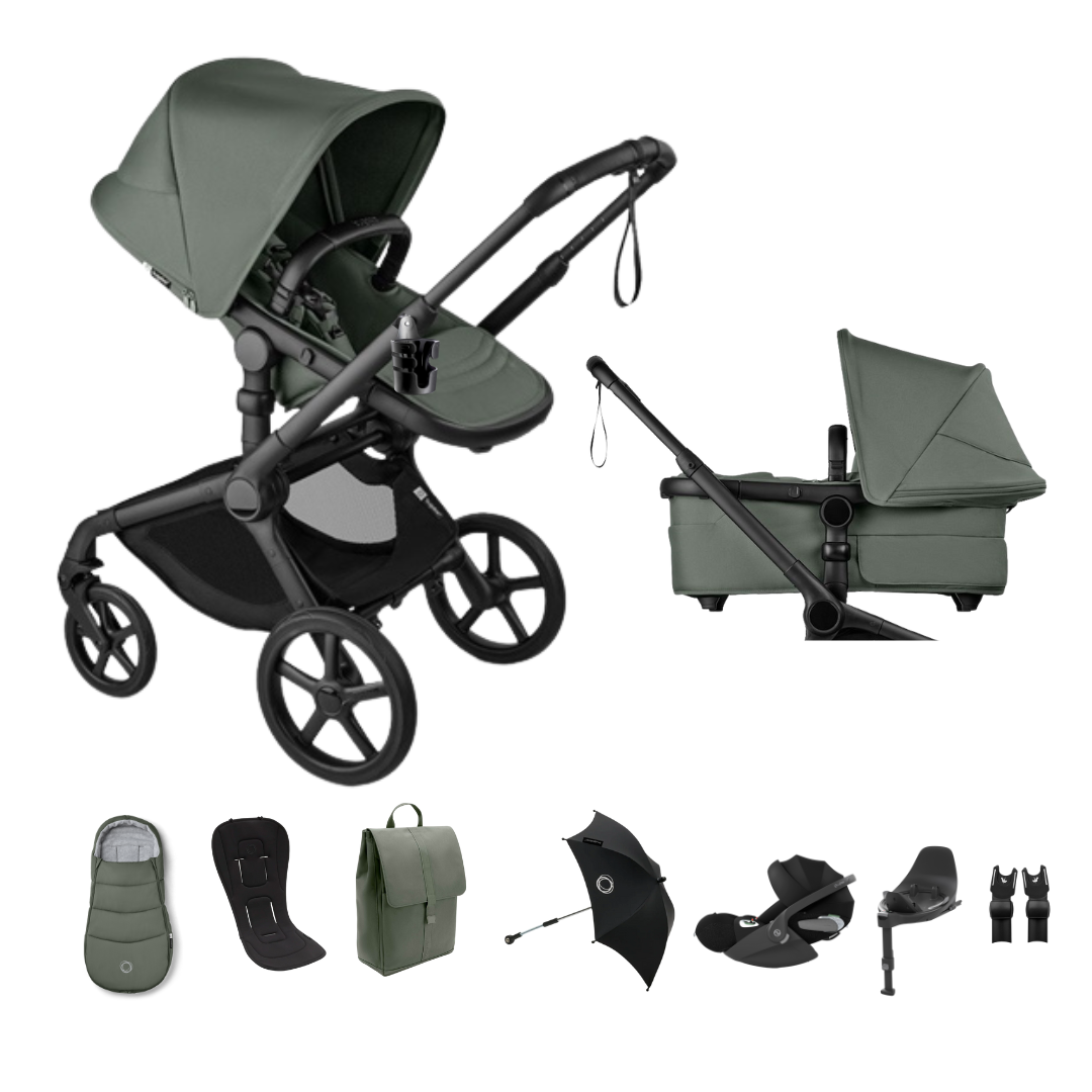 bugaboo green Bugaboo Fox 5 RENEW Pushchair Cloud T Bundle
