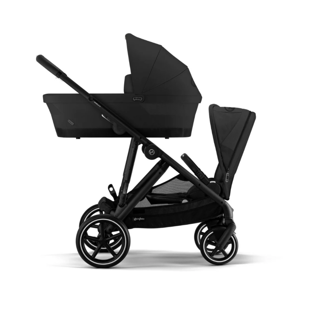Black double pushchair sales