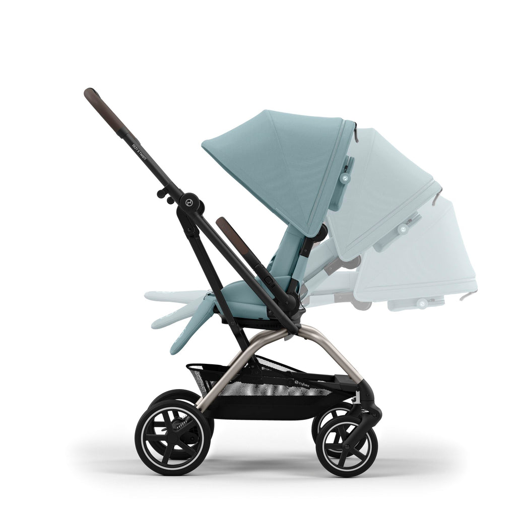 Cybex Eezy S Twist+ 2 Stroller | Stormy Blue on Taupe