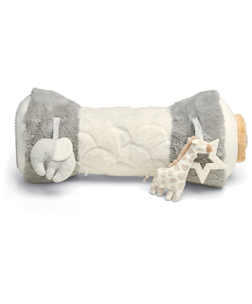 Mamas and Papas Welcome to the World Bunny Tummy Time Roll - Grey
