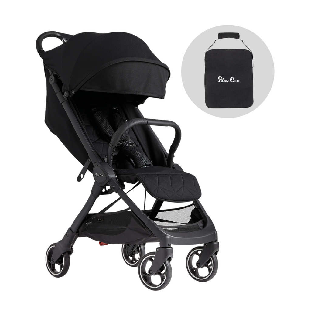 Silver Cross Clic Compact Stroller | Space (FREE TRAVEL BAG)