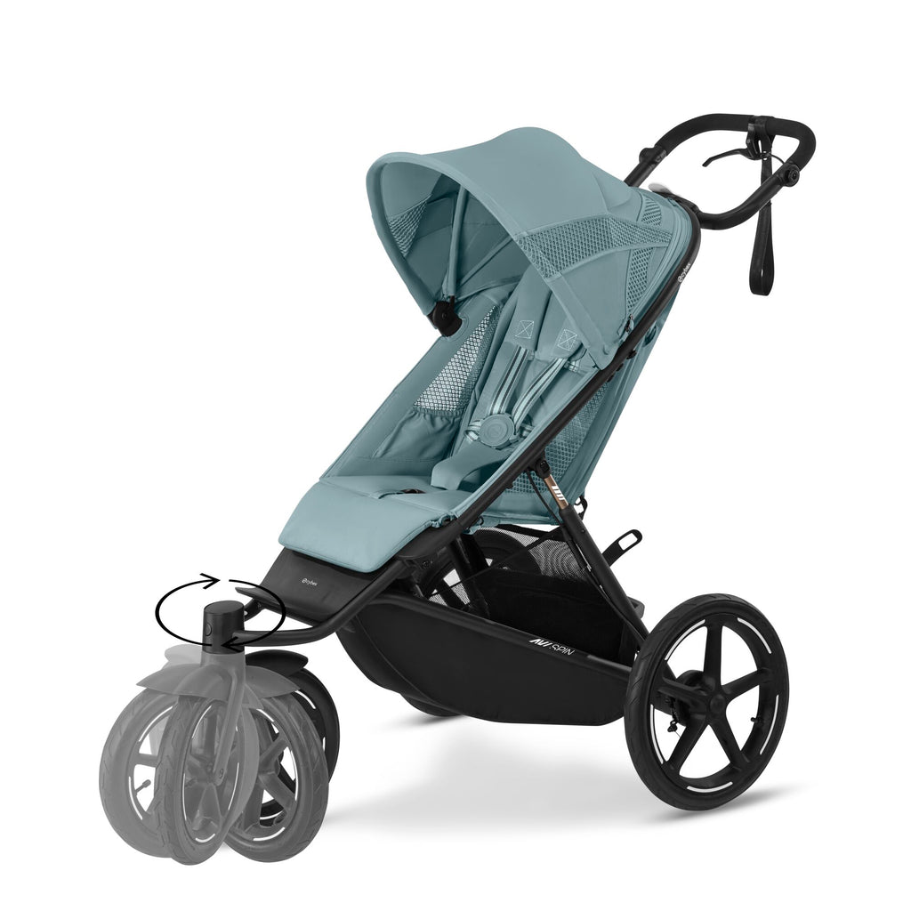 Cybex Avi Spin Stroller & Cloud T Bundle | Stormy Blue