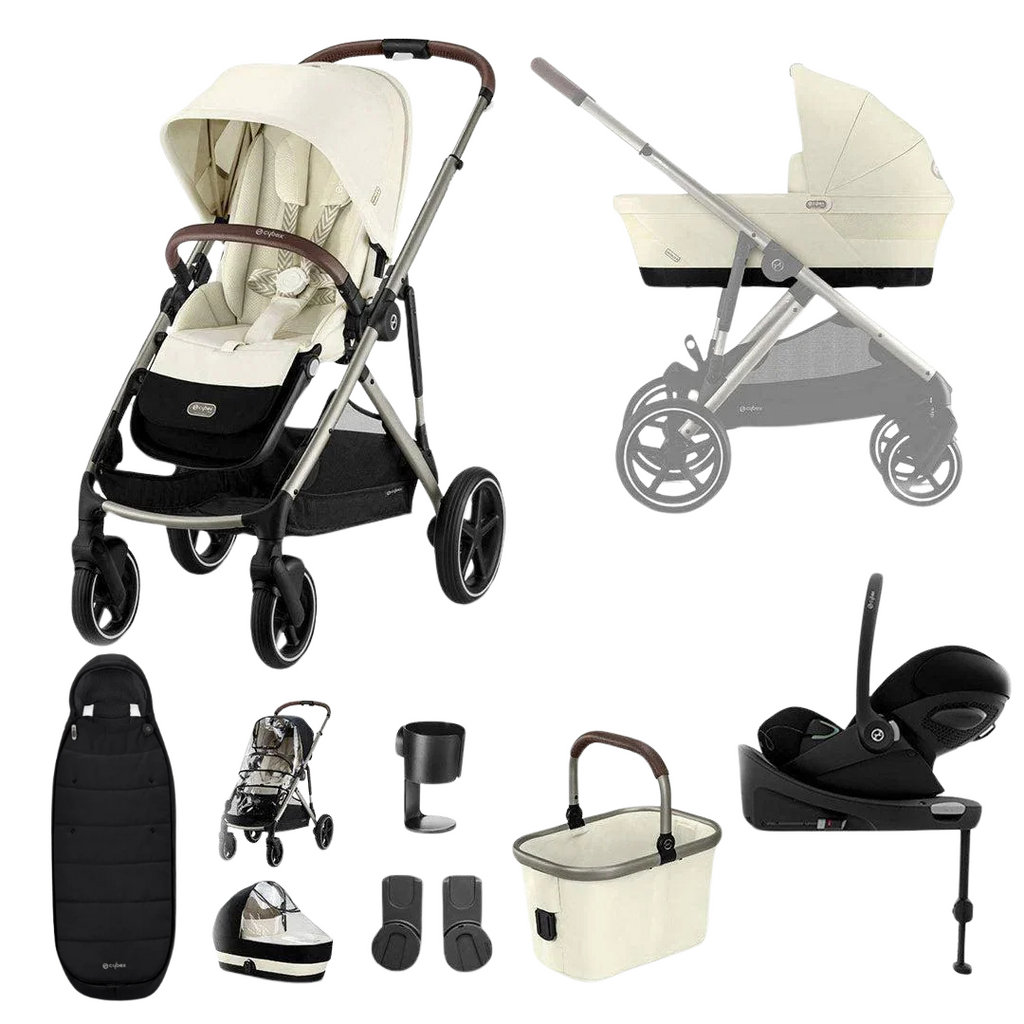 Cybex Gazelle S Pushchair Luxury Cloud G Bundle - Seashell Beige