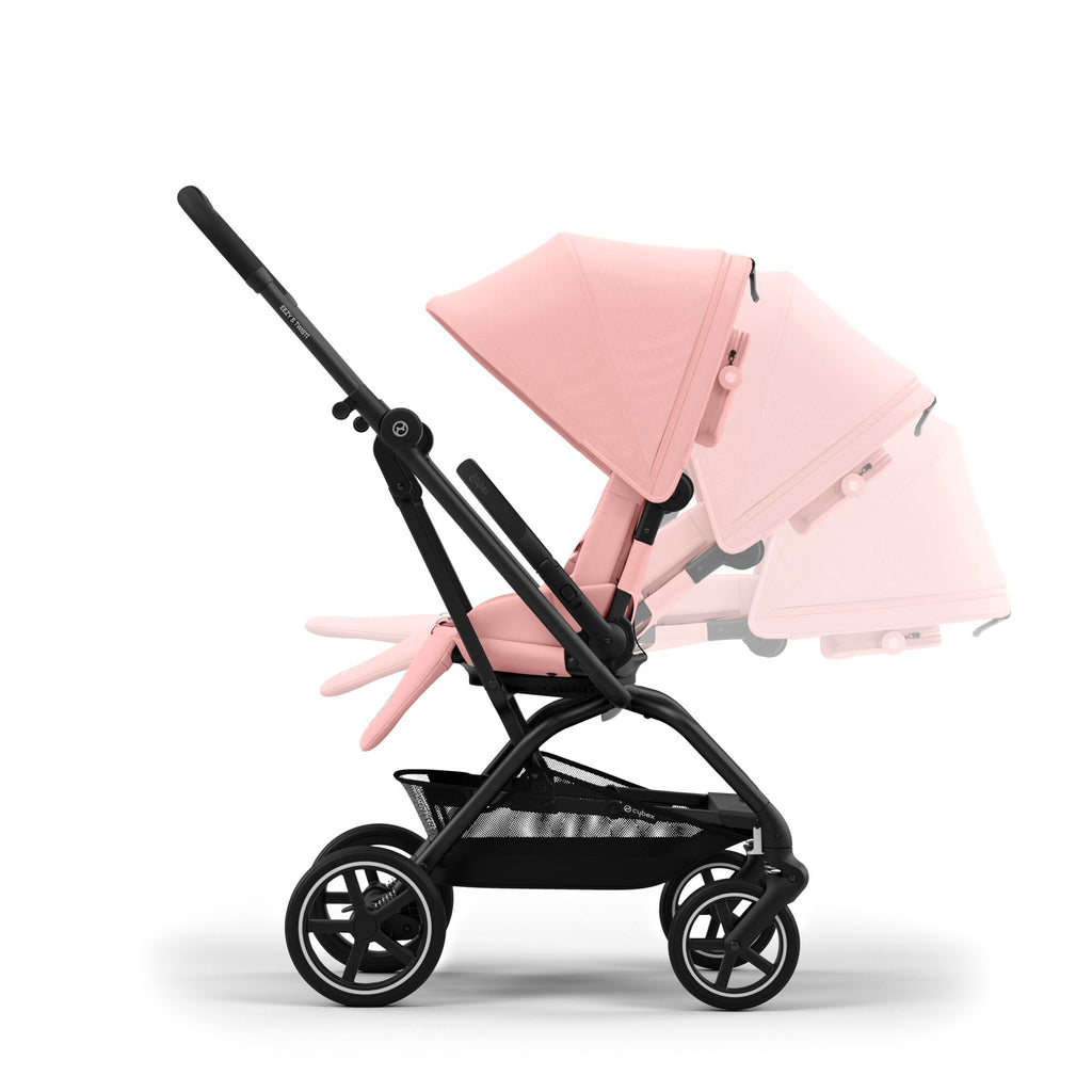 Cybex Eezy S Twist+ 2 Stroller | Candy Pink on Black